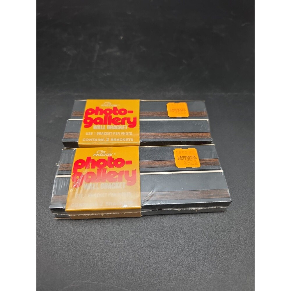 Vintage Rare NOS Set Of 2 Falcon Photo-Gallery Wall Bracket Sealed Collectible